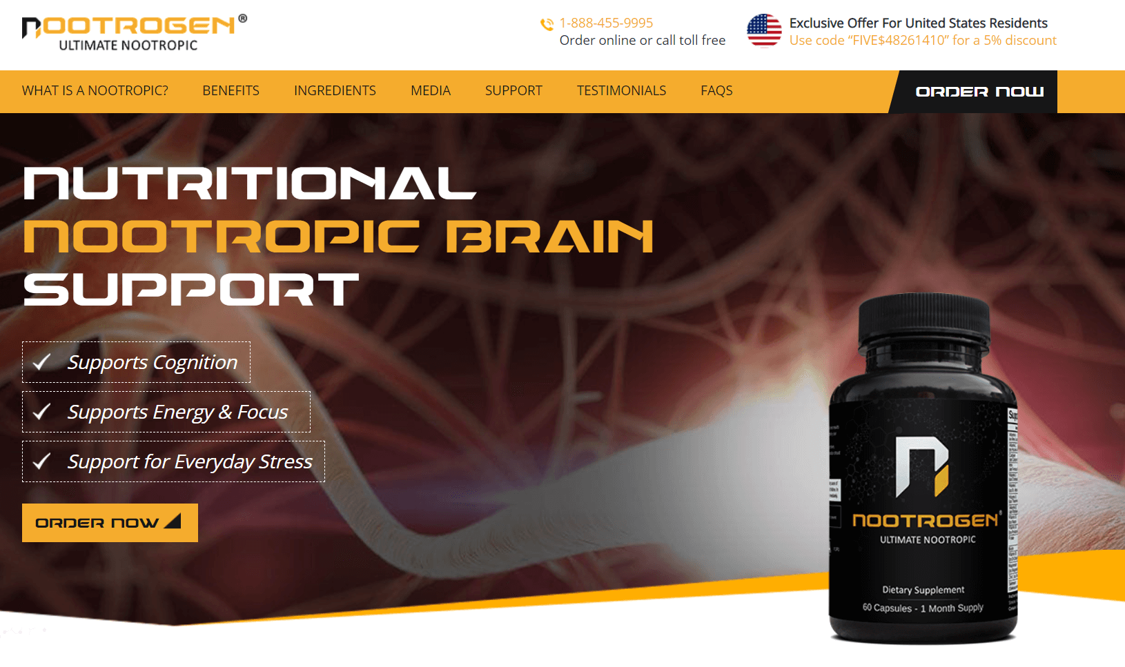 Nootrogen Website Screenshot