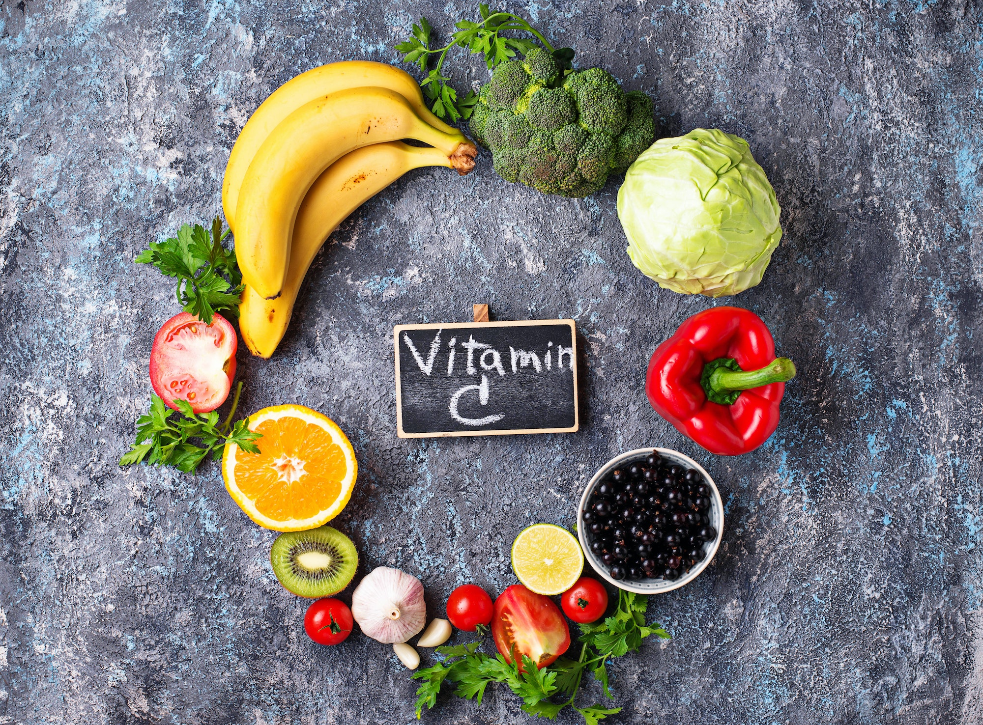 Foods rich in vitamin C. Healthy eating